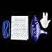 Vangoa - Transverse 12 Hole Ocarina Legend of Zelda Ocarina, Alto C Blue with Display Stand, Neck-strap Cord