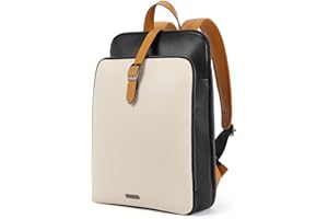 CLUCI Womens Backpack Purse Leather 15.6 Inch Laptop Travel Business Vintage Large Shoulder Bags