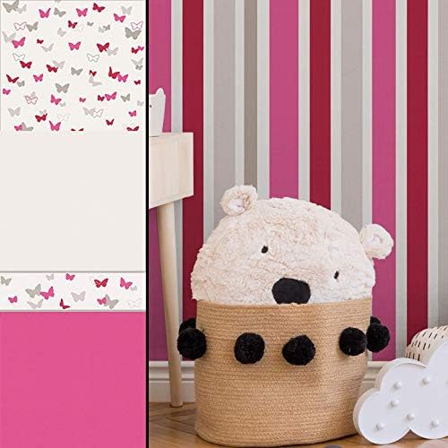 Traumhafte Esprit Vlies Tapete Kinderzimmer Vliestapete Grau Weiss Wand Bordure Fototapete Made In Germany 10 05m X 0 53m Gestreift Amazon De Baumarkt