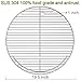 SELEWARE BBQ SUS304 Stainless Steel Round Cooking Grates/Cooking Grid Fit for Kamado Ceramic Grill, 19.5 Inch Diameter