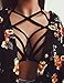 Hemlock Elastic Bandage Bra, Women Lingerie Strap Bralette Bustier Top (L, Black)