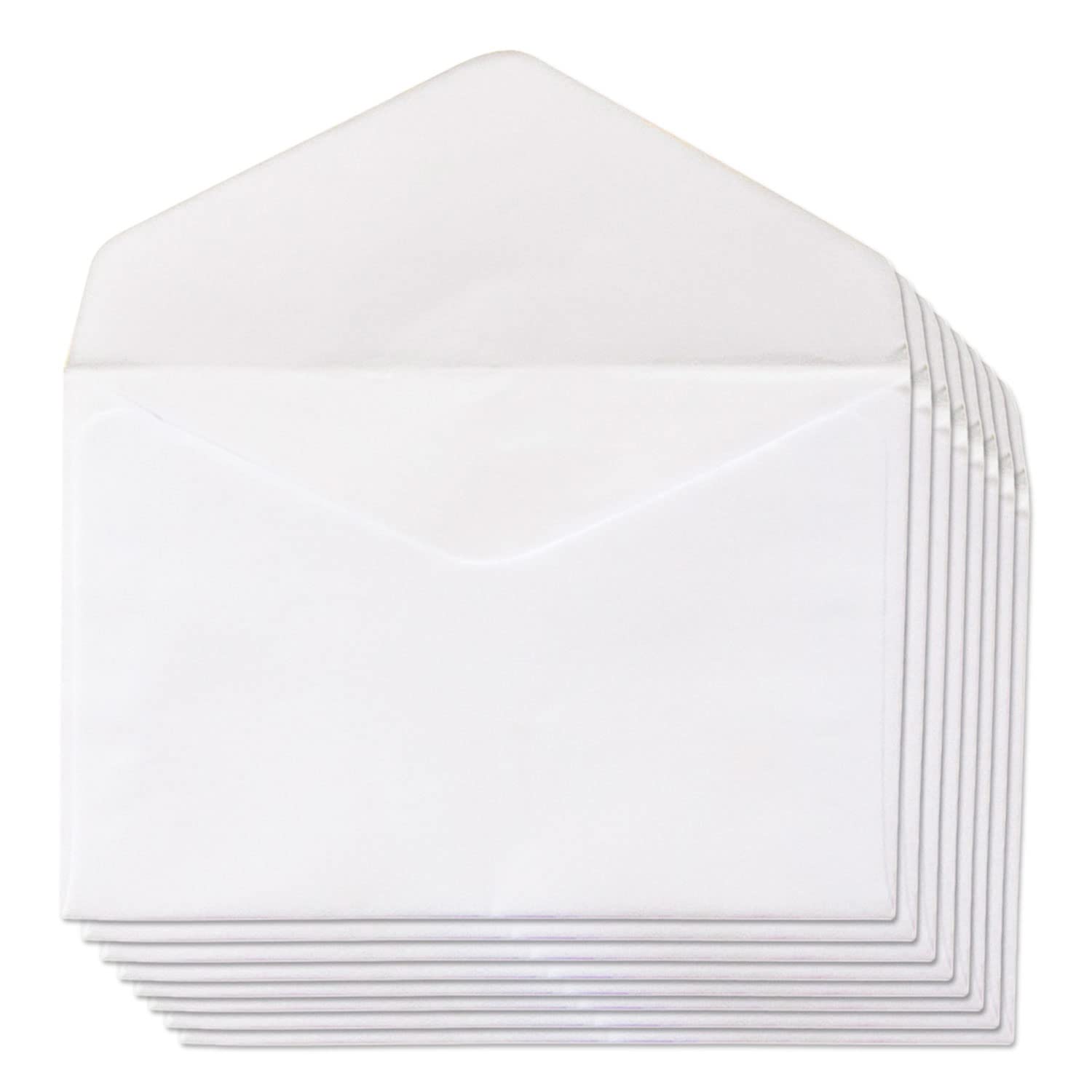 Envelopes Made of White Paper, Small envelopes with Flap for Invitations for Birthdays, Weddings or Communion, envelopes for Business Cards, Dimensions 70 x 105 mm, m-office (Pack of 500)