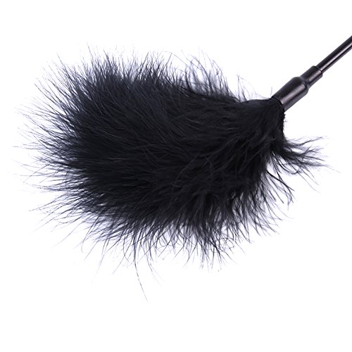 Demarkt Black Adult Naughty Bondage Spanking Whip Feather Tickler For Sex SM Role Play
