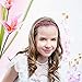 ZTWEDEN 40 Pcs Girls Satin Headbands for Girls DIY Craft Fashion Baby Teen Kid Toddler Accessories Wide 0.4 inches and 20 Colors
