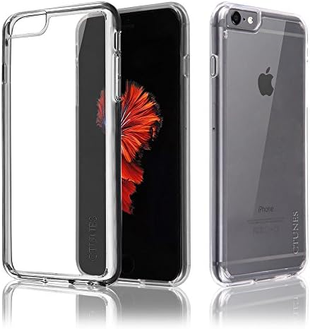 iPhone 6S Case, iPhone 6 Case, Ctunes Colorful Clear Slim Cover Skin Translucent Impact Resistant Flexible TPU Soft Bumper Case Protective Shell for Apple iPhone 6 6S 4.7 inch (Clear)
