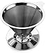 Barista Brothers Pour Over Coffee Dripper - the Best Paperless Clever Coffee Cone- Eco-friendly Reusable Stainless Steel Coffee Filter - Ecological Innovative Double Layer Fine Mesh Design