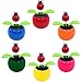 One Solar Powered Dancing Lady Bug Flower(Random Color)