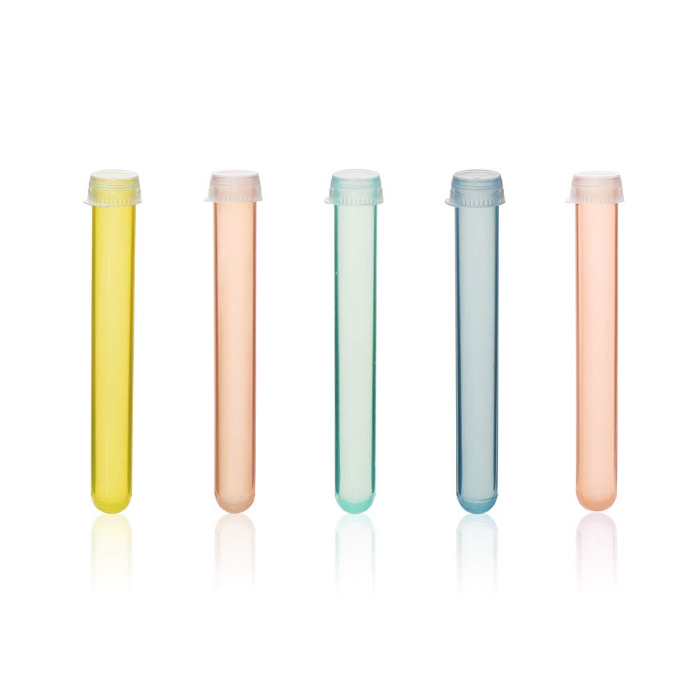 Labvida Assorted Color Plastic Test Tubes Shots
