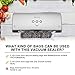Vacuum Sealer, Sancusto Automatic Food Sealer Machine with vacuum seal Bags, Multi-modes for Dry, Moist Food and Container Sealer Silver