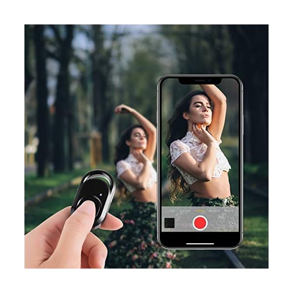 HITSLAM Bluetooth Fernbedienung, Kamera Auslöser mit Drahtlose Bluetooth Technologie, Kompatibel mit iPhone/Samsung/Huawei/BLU/Motorola (iOS und Android), Handgelenksarmband Einschließlich – Bild 3