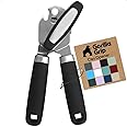 GORILLA GRIP Heavy Duty Stainless Steel Smooth Edge Manual Can Opener and Bottle Openers, US Designed, Soft Comfortable Handl
