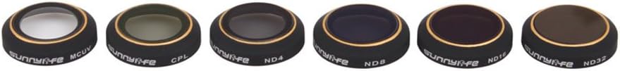 Kingwon Multi-coated 6 Pieces Lens Filter Set for DJI Mavic Pro ND4 ND8 ND16 ND32 MCUV CPL Camera Circular Polarizer/Neutral Density Filter - Image 5