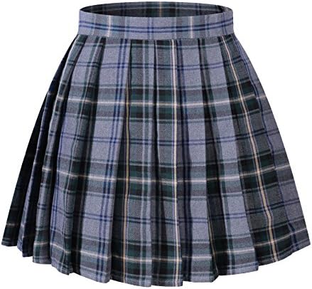 Beautifulfashionlife Women's Japan high Waisted Pleated Cosplay Costumes Skirts