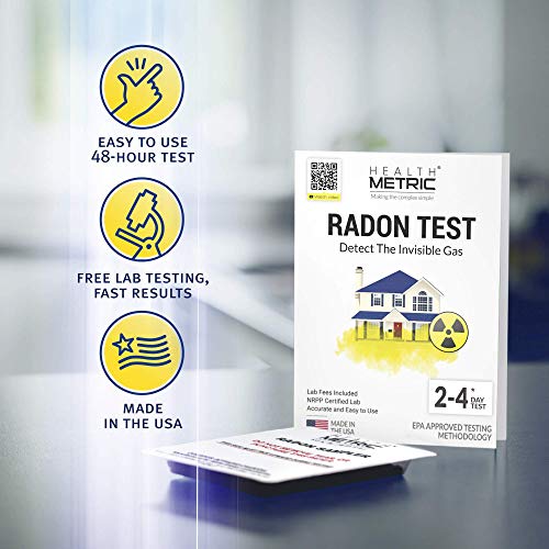 Radon Test Kit for Home Easy to Use Charcoal Radon Gas Detector for