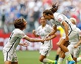 Tobin Heath Morgan Brian 2015 Women's World Cup Team USA Champions 8X10 Photo