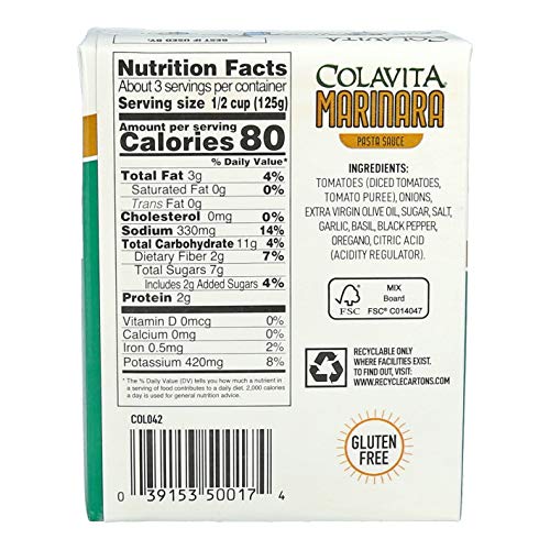 COLAVITA MARINARA SAUCE, 13.76 OZ
