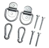 Indoor Hammock Hanging Kit By Live Infinitely Hammock Accessories -Holds 600 Lbs-Includes Hammock Hooks, Carabiners, & Lag Bolts for Hanging Your Hammock Indoors or Anywhere You Want (Zinc Plated)