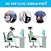 Simptech Lumbar Support Cushion, Portable and Inflatable Lumbar Pillow,Comfort for Car ,Office Chair,Home ,Travel,Camping