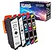 Uniwork 273XL Ink Cartridge Remanufactured for Epson 273XL 273 XL use in Epson XP-820 XP-810 XP-800 XP-620 XP-610 XP-600 XP-520 Printer, 5 Pack (1 Black, 1 Photo Black, 1 Cyan, 1 Magenta, 1 Yellow)