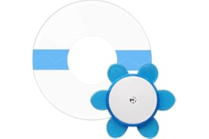 YOYOFOX Adhesive Patches for Libre 2, 40 Pack Waterproof Clear Patches and 1 plastsic Shield,Hold Your Sensor Tight up to 10days (Blue)