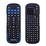 iPazzPort Mini Wireless Keyboard with Touchpad, Universal Infrared Remote Control, 2.4GHz Wireless Portable USB Keyboard for PC/Android TV Box/Smart TV/Raspberry Pi 3 KP-810-19RS