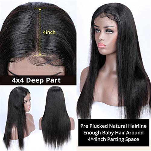 Straight-4x4-Lace-Closure-Wigs-Human-Hair-Pre-Plucked-with-Baby-Hair-Natural-Black-Brazilian-Virgin-Human-Hair-Lace-Front-Wigs-for-Black-Woman-150-Density-22-4x4-straight-closure-wig