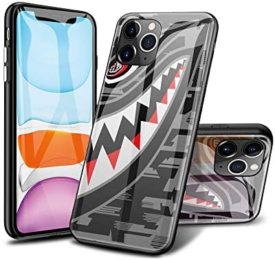 iPhone 11 Pro Case, 9H Tempered Glass Hybrid Back Cover [Scratch-Resistant] Scratch-Resistant+Soft Silicone Bumper Shock Absorption iPhone 11 Pro, Case HSQKoR [A]