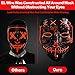 JUEYINGBAILI Scary Purge Costume Mask- Light Up Led Cosplay Creepy Masks- Purge Masks- Costume Masks- Christmas Gift