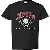 American Baseball Fan Vintage Distressed Field Sports Gift Toddler Crew T-Shirt