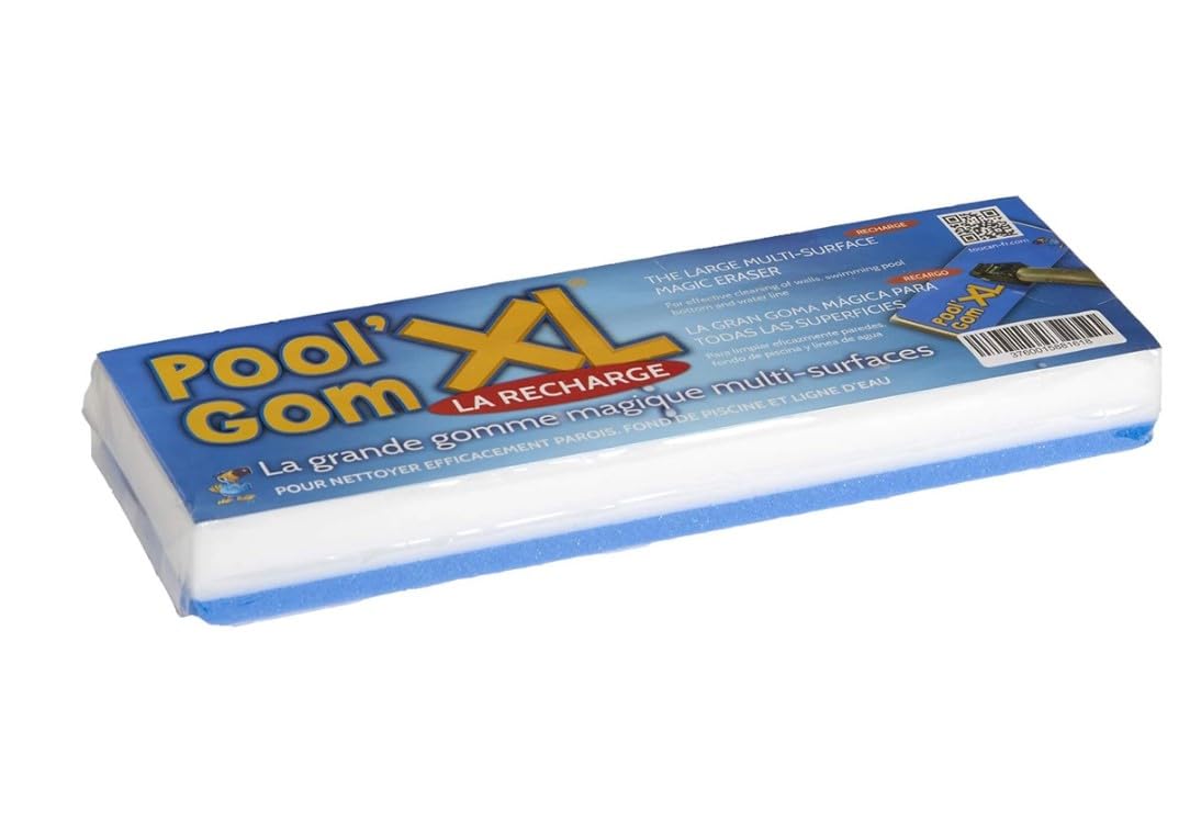 TOUCAN Pool'Gom XL PGXLR60 Pond Stain Cleaner, White, 9 x 26 x 3 cm