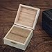 senover Wooden Mr Mrs Wedding Ring Box Wedding Ring Bearer Box Ring Bearer Pillow Shabby Chic Ring Box for Engagement Anniversary Valentine's Day Decorative Jewelry Box Favor Gift