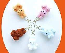 MSGlobal Cute Plush Keychain for