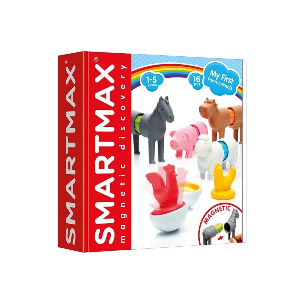SmartMax - My First Farm Animals, Magnetic Discovery Play Set, 16 pieces, 1-5 Years