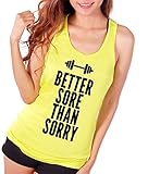 Workoutclothing Women's Better Sore Than Sorry Fitness Workout Clothes Gym Tank Top