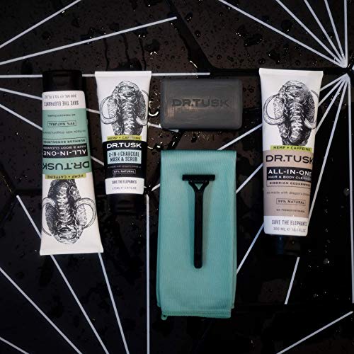 DR. TUSK Mens Body Wash and Shampoo 2IN1 Hair and Body Shower Gel for Men Hempseed Oil