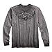 HARLEY-DAVIDSON Official Men's Iron Block Long Sleeve Tee, Grey