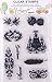 Clear Stamps for Cards Making 8 Sheets Scrapbook Rubber Silicone for DIY Scrapbooking Seal Photo Album Wish Decorative Butterfly Love Heart Words (8 Sheets)