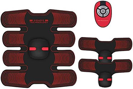 DGMAO [2018 New Version] EMS Muscle Stimulator, EMS Abs Trainer Fitness Slimming for Abdomen/Waist /Leg/Arm/Buttock with 6 Modes & 10 Levels USB Rechargeable, Workout Equipment Machine for Men&Women