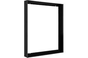 FOLKOR Floating Frame for 24x48 Canvas Paintings, DIY Metal Canvas Frames with 1.5" Deep, Horizontal or Vertical Display, Floater Frame for Gallery Wall Art Home Office Decor (Black)