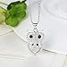 GOXO Mother and Child Cubic Zirconia Owl Bird Pendant Necklace Sterling Silver Owl Necklace For Women Mother 18
