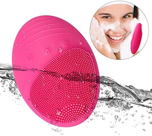 mgACC Sonic Cleansing Brush, Five-speed Vibration FM Cleansing Brush Cleansing Instrument Waterproof Wireless Charging, Silicone Cleansing Brush Massage Brush Care