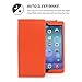 Snugg iPad Air & New iPad 9.7 inch 2017 Case - Smart Cover Case with Kick Stand & (Orange Leather) for the Apple iPad Air 1 (2013)