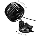 BestFire 12v Fan, Car Fan with Negative lons Feature, Vehicle Fan Air Purifier Suction Cup, Stepless Dashboard Electric Car Fan, Cooling Air Circulator Automobile Fan with Cigarette Lighter Plug