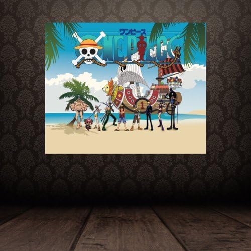Full Color Wall Decal Mural Sticker Retro Cartoon Style Comics One Piece Poster Anime Manga Fantasy Naruto Art Paintings (Col147)