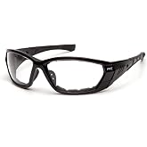 Pyramex Atrex Series Safety Glasses Clear Lens Black Frame with AntiFog