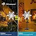 WSTECHCO LED Pathway Lights Outdoor Christmas Decorations 2 Piece Snowflake Flash Lights Walkway Lights,Waterproof 3D White Snow Landscape Lighting for Yard,Patio, Lawn,Garden Decor