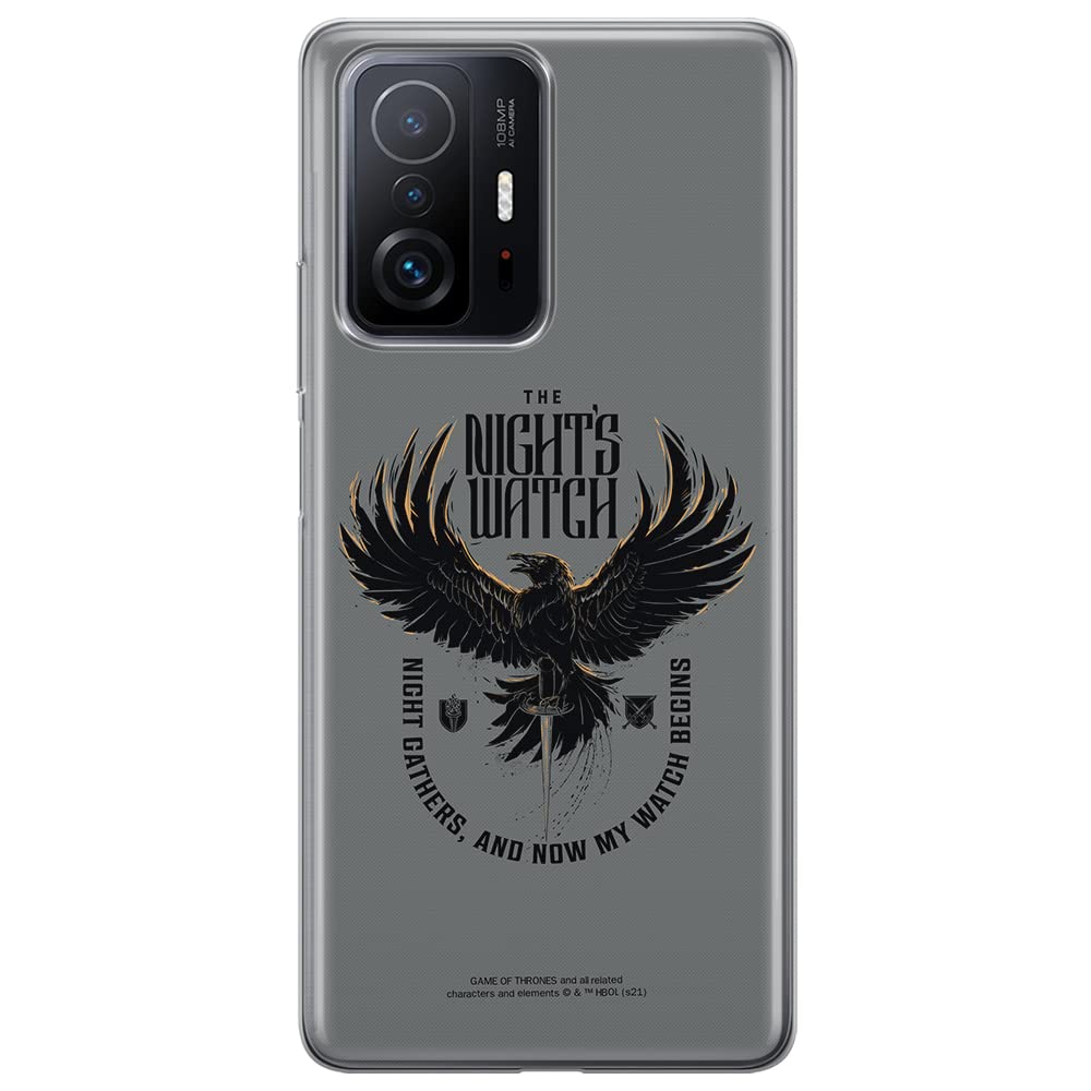 ERT GROUP mobile phone case for Xiaomi 11T 5G / 11T PRO 5G original and officially Licensed Game of Thrones pattern 003 optimally adapted to the shape of the mobile phone, case made of TPU