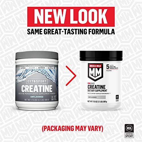 Muscle Milk Pro Series Creatine Powder Supplement, Unflavored, 1.1