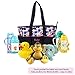 Diaper Bag,Kuoser 5 Pieces Polka Dot Diaper Bags Set Waterproof and Multi-Function Large Baby Diaper Bag Baby Bags for Mom and Dad with Changing pad,Great for Baby Shower Gift,Pink