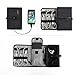BAGSMART Compact Travel Cable Organizer Portable Electronics Accessories Bag for Various USB, Cables, Earbuds, Power Bank, Black